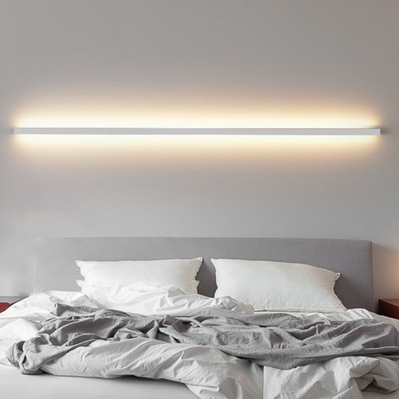 Linear Shape Metal Wall Lighting Modern 1 Light Wall Mounted Light Fixture