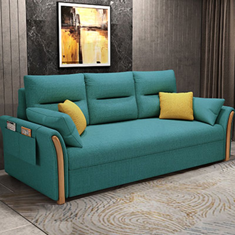 Fabric Sofa Bed Settee Furniture Flared Arm Latex Filled Sofa