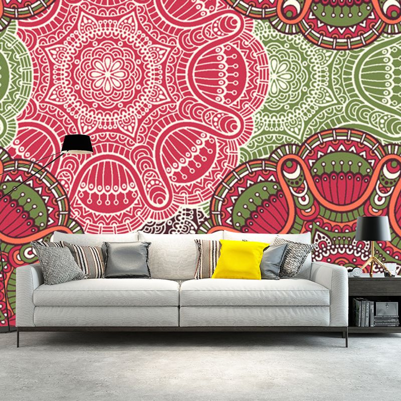 Abstract Wall Covering Murals Bohemian Waterproof Bedroom Wall Decor, Custom Print