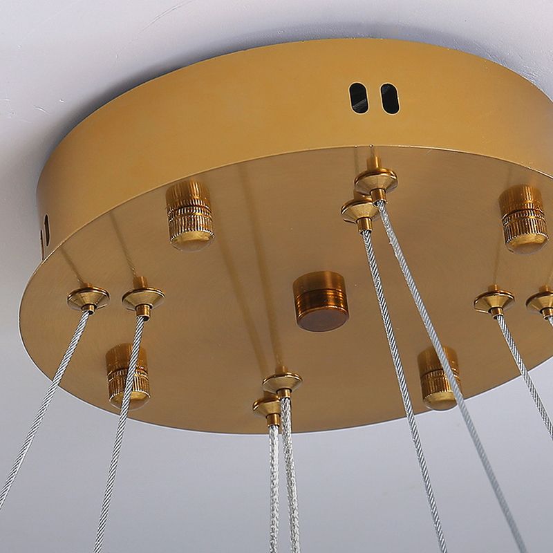 Klarer kristallrund Kronleuchterleuchte Moderne Stil Anhängerbeleuchtung