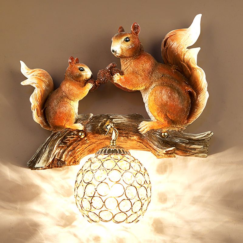 Modern Style Ball Sconce Light Fixtures Metal 1 Light Wall Lighting Ideas