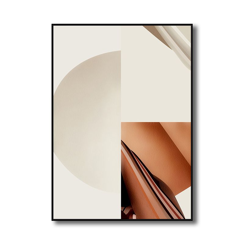 Minimalismus-Wanddekoration, pastellfarbene geometrische Mustermalerei, verschiedene Größenoptionen