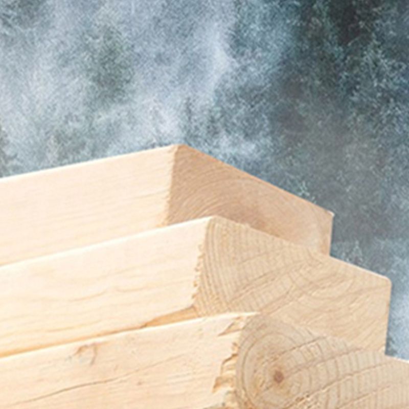 Geometry Rubberwood Bookshelf Modern Bedroom Bookcase with Shelf 22" W X 12" D