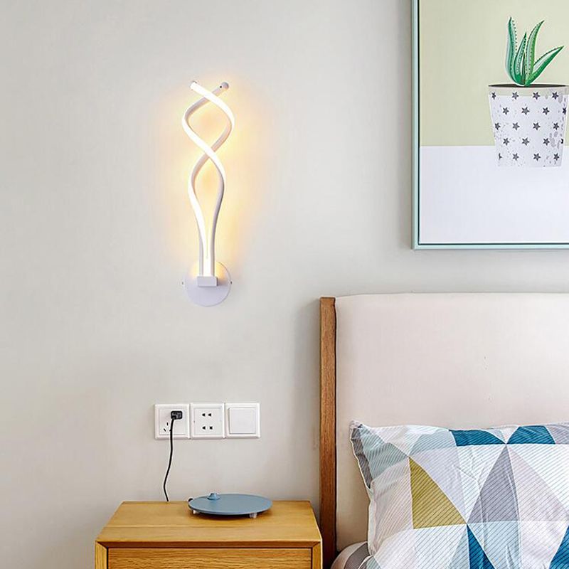 Modern Minimalist Style Linear Wall Sconce Lighting Acrylic Wall Mount Light for Living Room