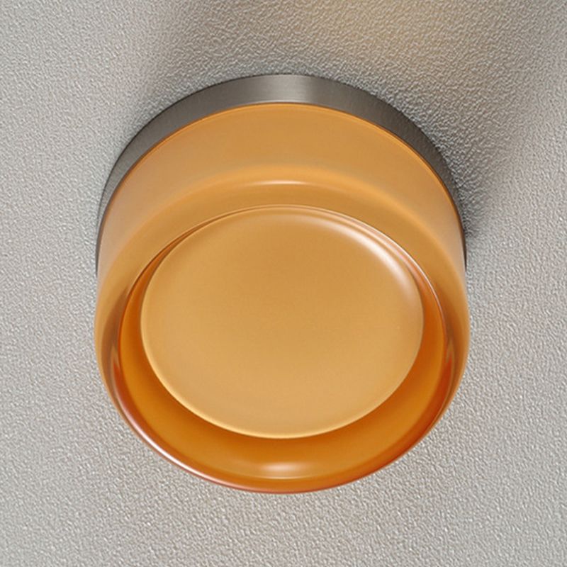 Contemporary Single Silver Wall Mounted Sconce Glass LED Statement Wall Light