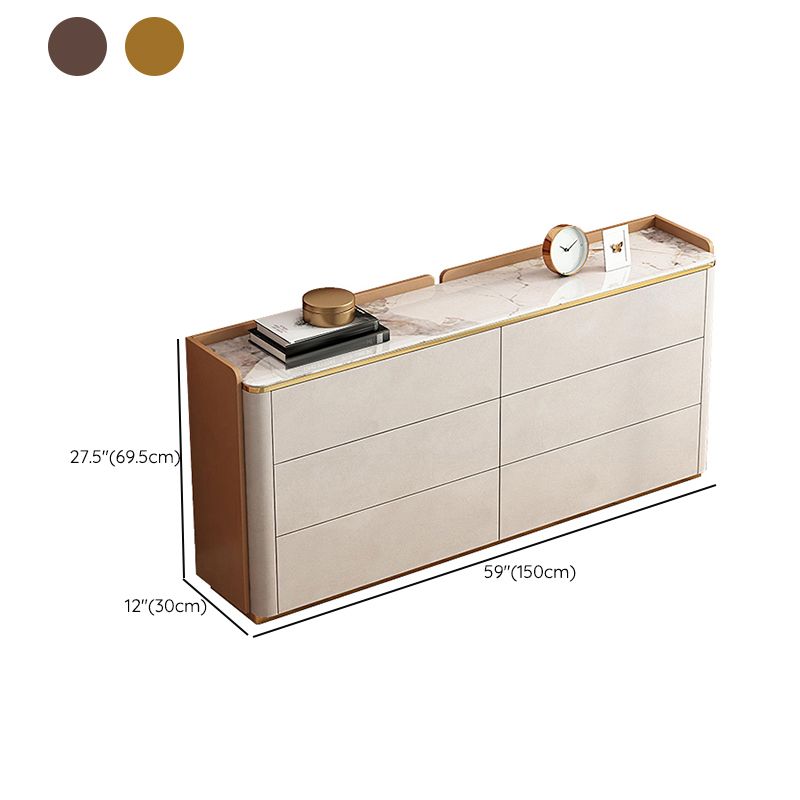 Stone Storage Chest Classic Glam 11.7 Inch Width Storage Chest Dresser