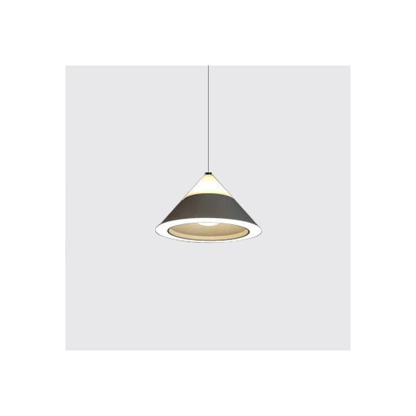 Black/Grey/marrón tono colgante de metal colgante 4 luces nórdicas luz colgante para comedor