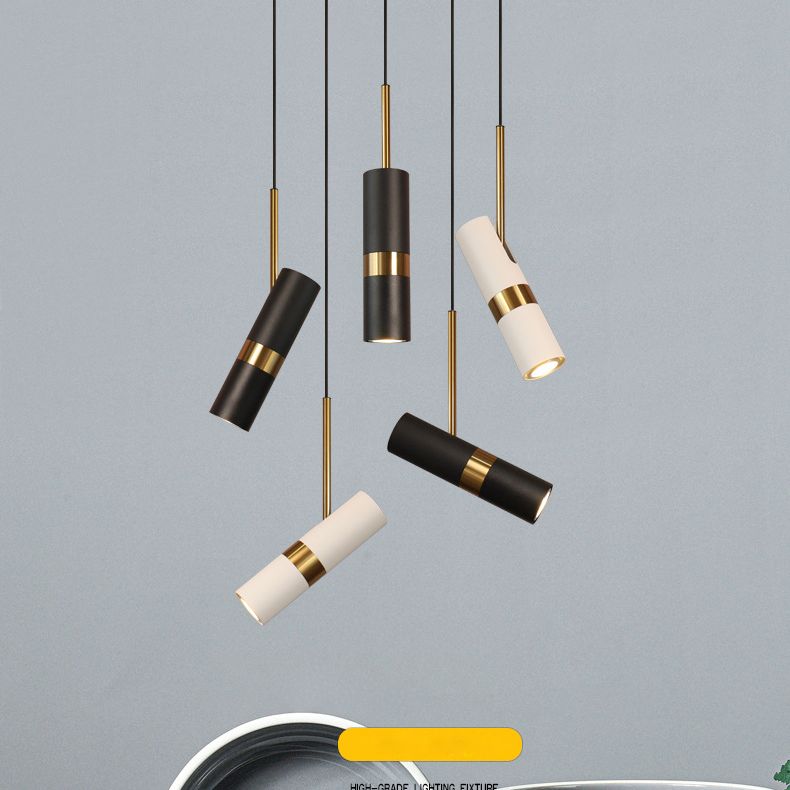 1 éclairage pendentif à cylindre léger