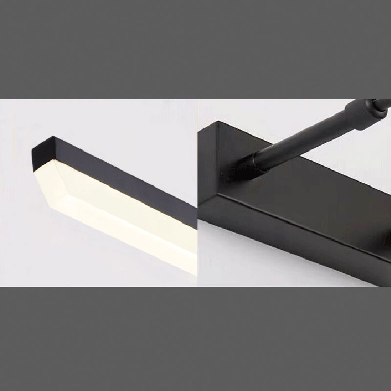 Metal Strip Extendable Wall Lamp Modern Colorful LED Mirror Light for Bathroom