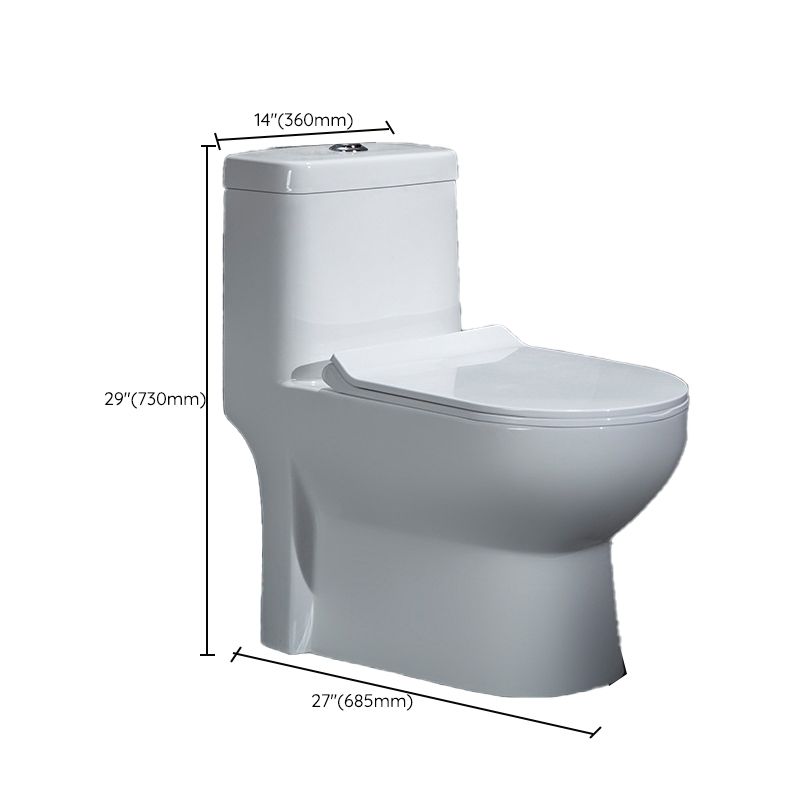 Modern 1 Piece Flush Toilet Seat Included Urine Toilet for Bathroom
