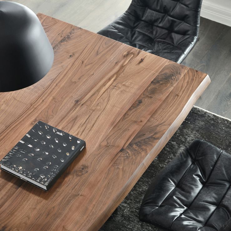 Mesa de comedor rectangular industrial de metal, mesa superior de madera para cocina y comedor
