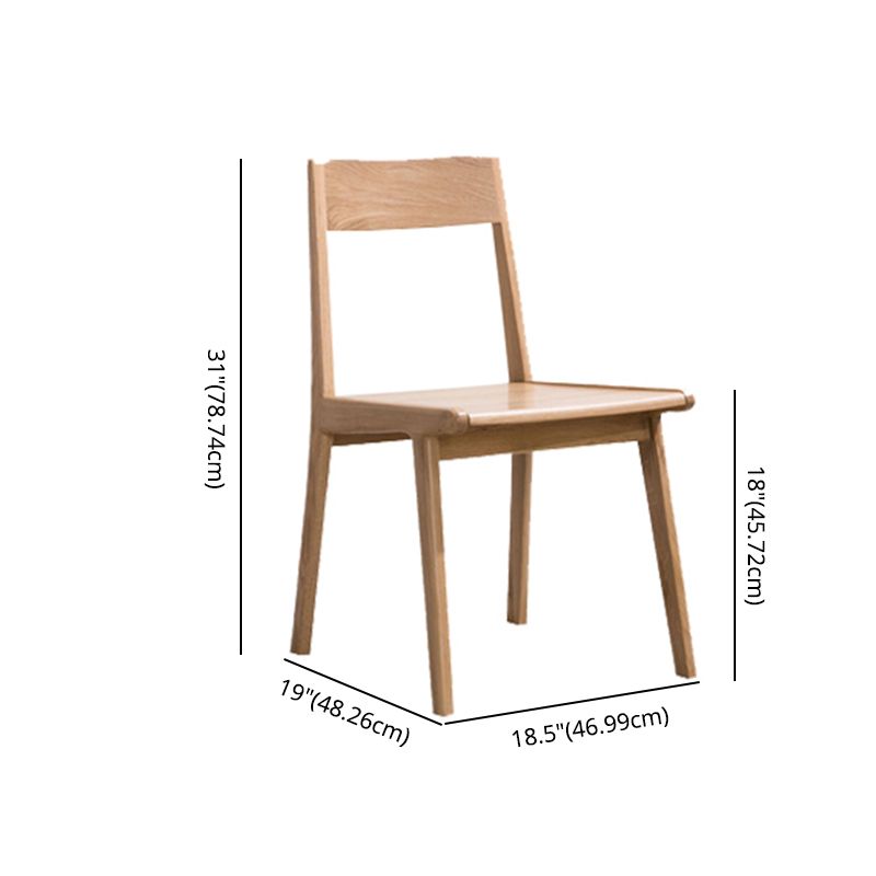 Minimalist Style Solid Wood Dining Set with Traditional Height Table and 4 Legs Base for Home Use