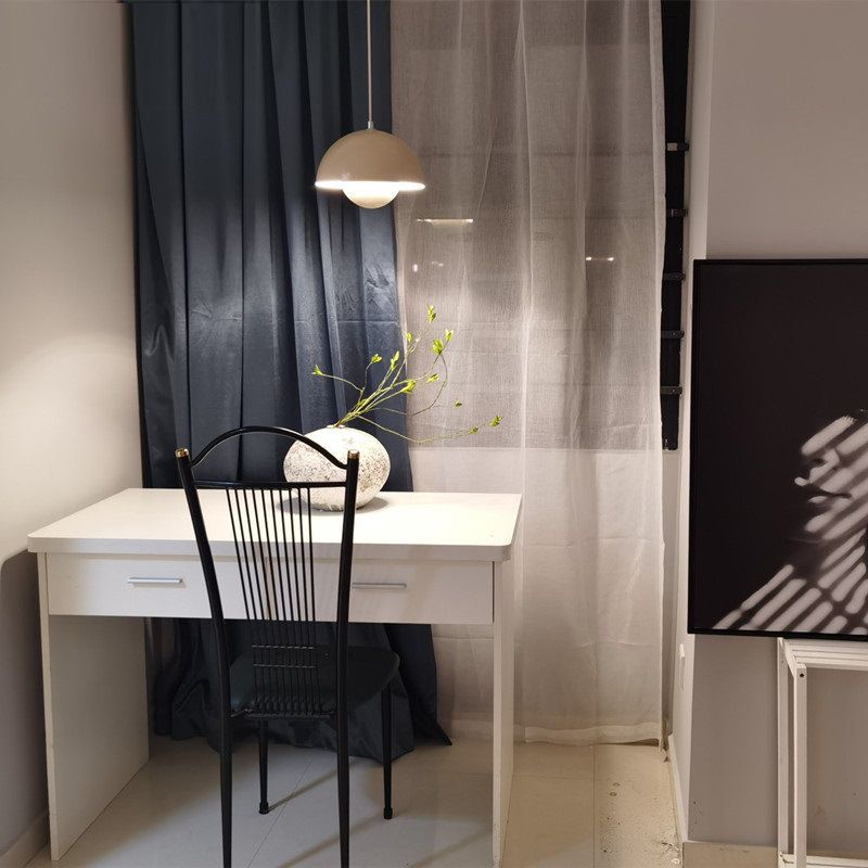 Modern Nordic Macaron Pendant Light Iron Globe Hanging Lamp with Aluminium Shade