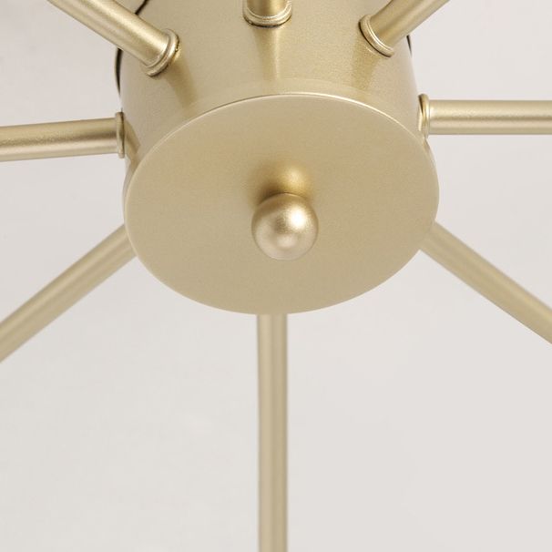 Simple Metallic Ceiling Lamp Contemporary Flush Mount Light Fixture