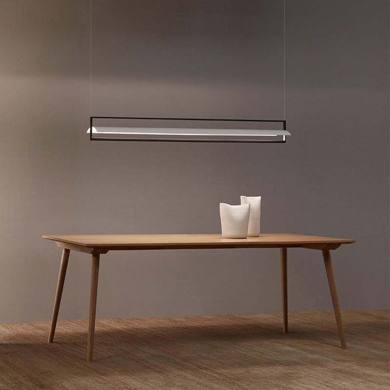 Contemporary Style Linear Hanging Pendant Light Metal 1- Light Hanging Light