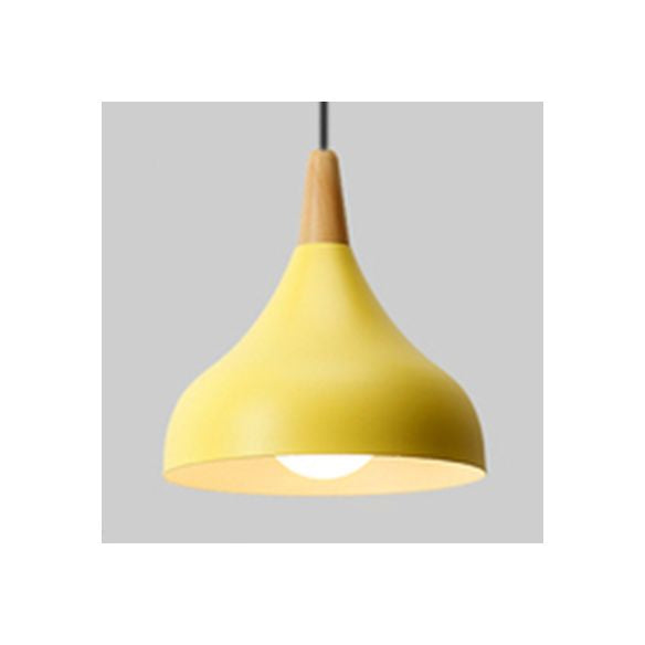 Metal Onion Ceiling Pendant Light Kindergarten One Light Macaron Loft Pendant Lamp