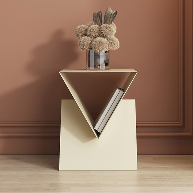 15" Wide Contemporary Corner Table Storage Square Accent Side Table