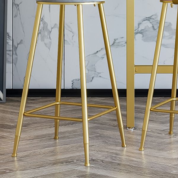 Glam Style Rectangle Bar Set 1/4/7 Pieces Faux Marble Pub Dining Set for Indoor