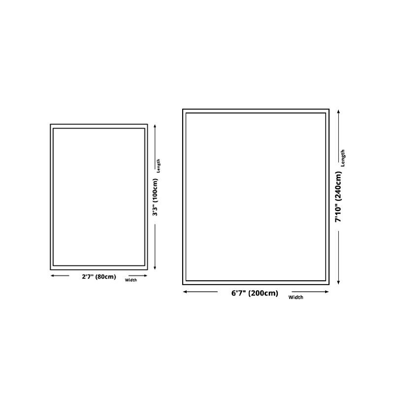 Tapis de couleur vert clair Polyester tapis de teinture Simple Tache résistant à la décoration intérieure