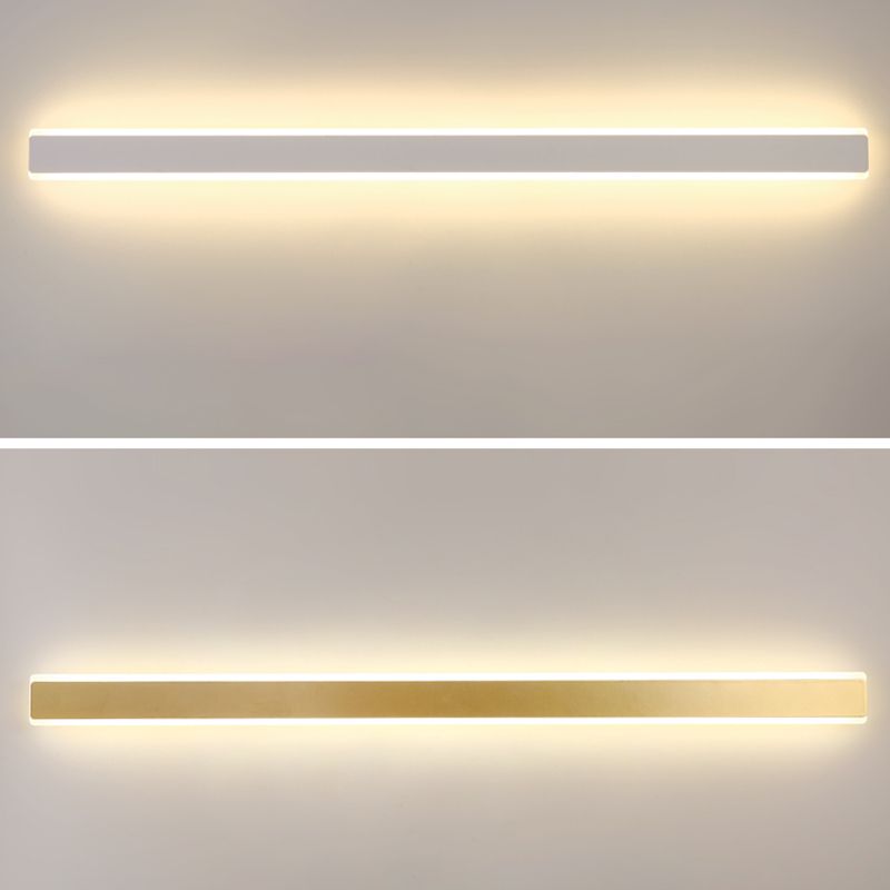 Metal Linear Wall Sconces Contemporary Style 1 Light Wall Light Fixture for Living Room