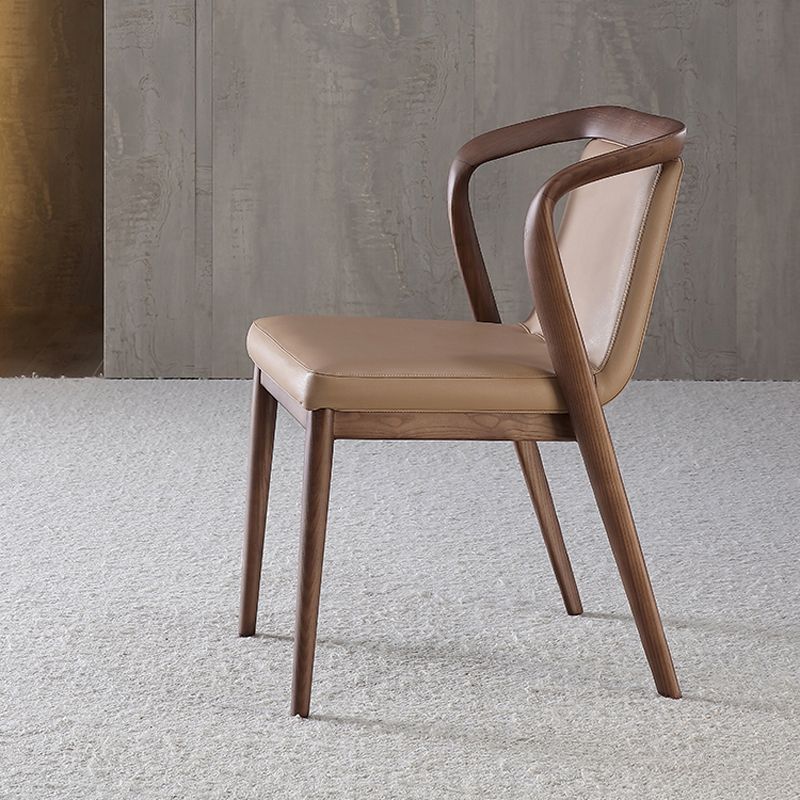 Dining Room Contemporary Side Chair Solid Wood Upholstered Dining Chair
