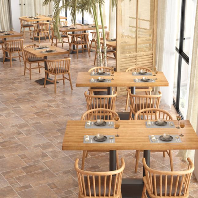 Modern Wood Dining Table Set 1/3/5 Pieces Dining Set for Home Use