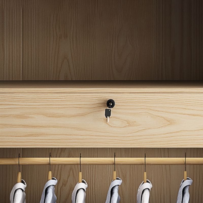 Engineered Wood Modern Wardrobe Closet Sliding Wardrobe Armoire