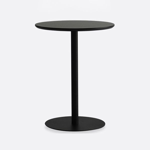 Metal Contemporary Round Dining Table Pedestal Base Dining Table for Kitchen