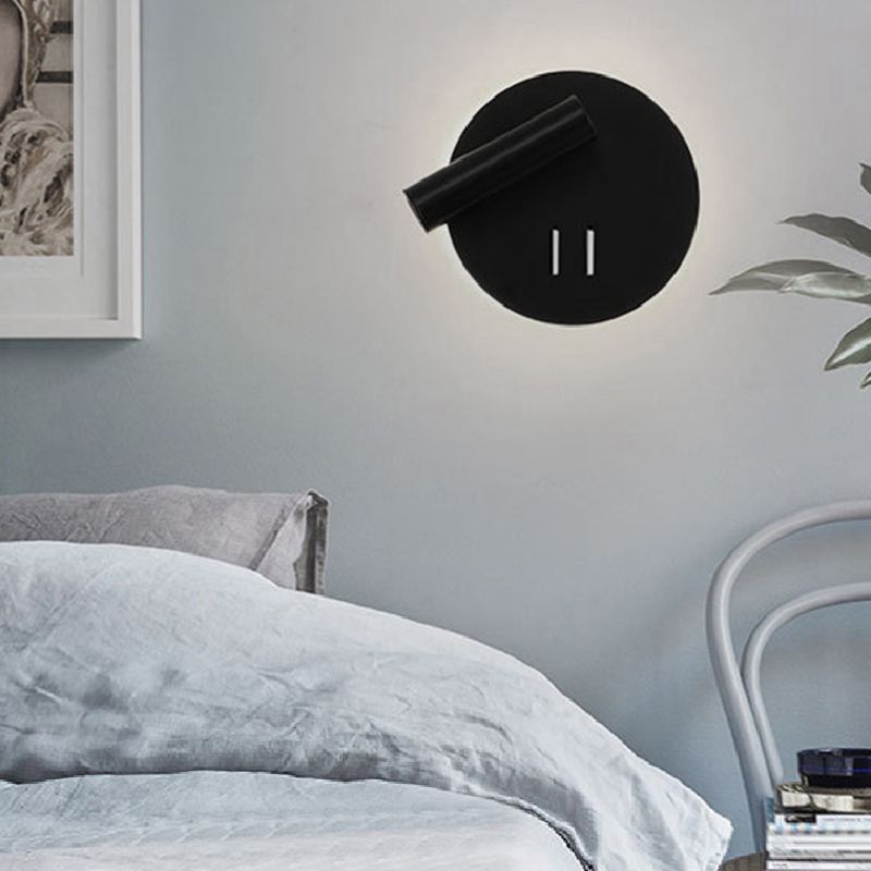 Modern Metal Wall Light Geometric 2 Lights Reading Wall Sconce for Living Room