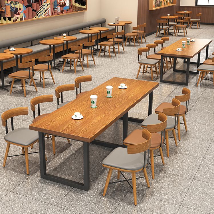 Mesa de comedor de estilo industrial, muebles para el hogar, comedor de madera maciza