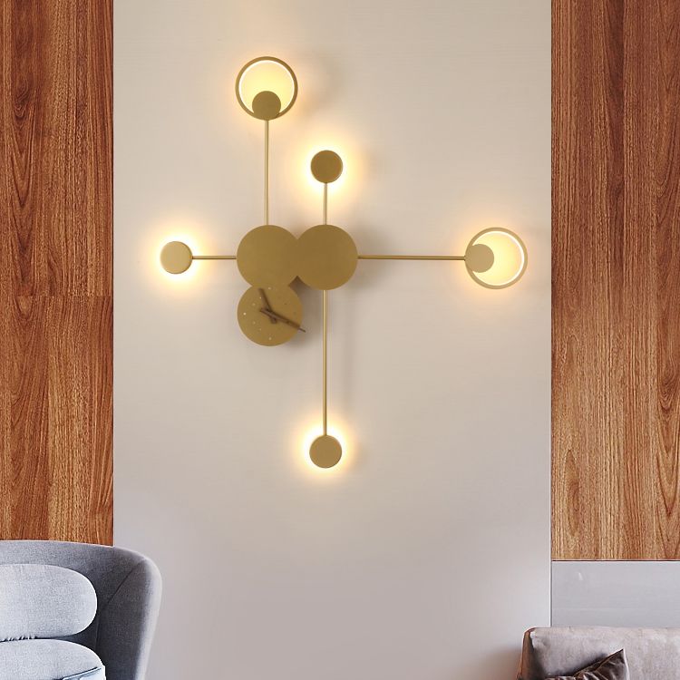 Runde Formwandeln moderne Metallwandmontage -Leuchten