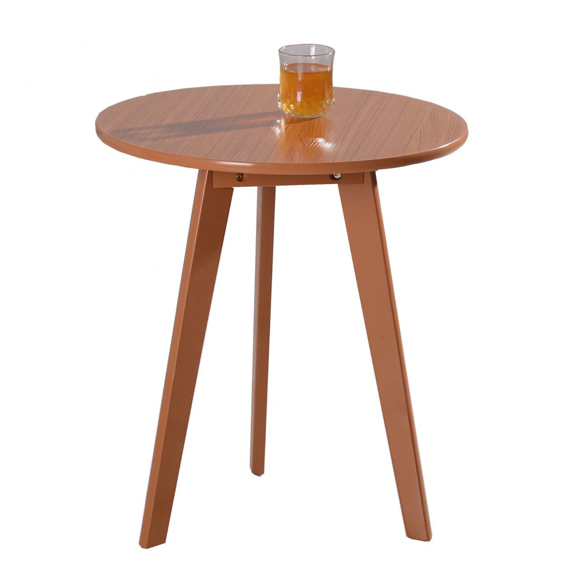 23.62 Inch Wide Scandinavian Sofa Side Accent Table 3 Legs Round Side End Table