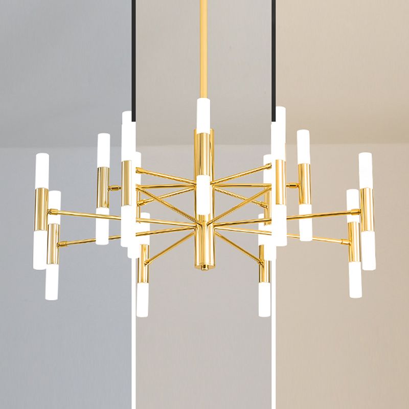 Postmoderne Deckenkrautmesser Multi-Light-Metall-Acrylhänge-Lampe Kit