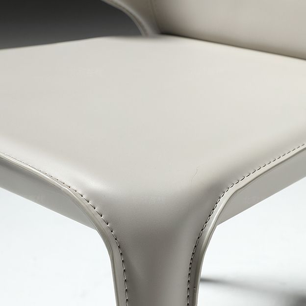 Faux Leather Upholstered Side Chair Indoor Dining Side Chair for Dining Room