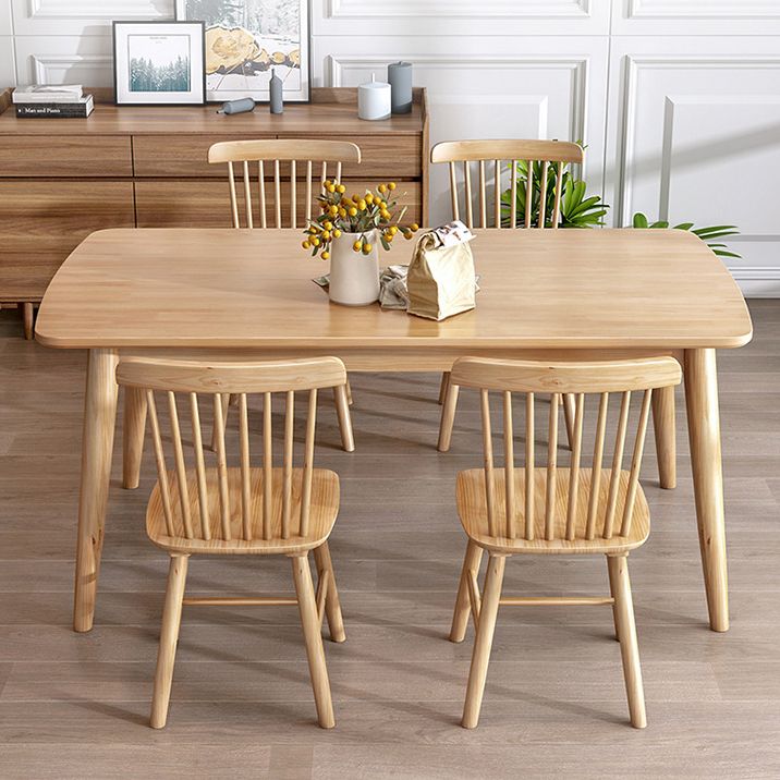 Modern Solid Wood Rectangle Dining¬†Room¬†Set Home Use Dining Table Furniture
