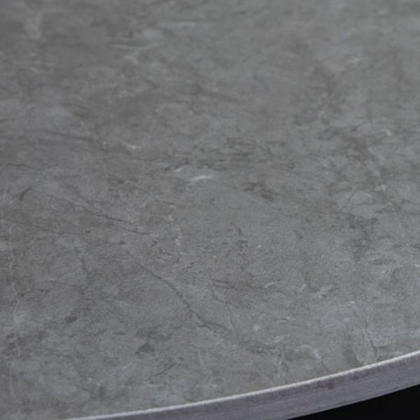 Tableau de bar en métal industriel 21.6 "Table du bistrot de piédestal en marbre rond pour café pour café