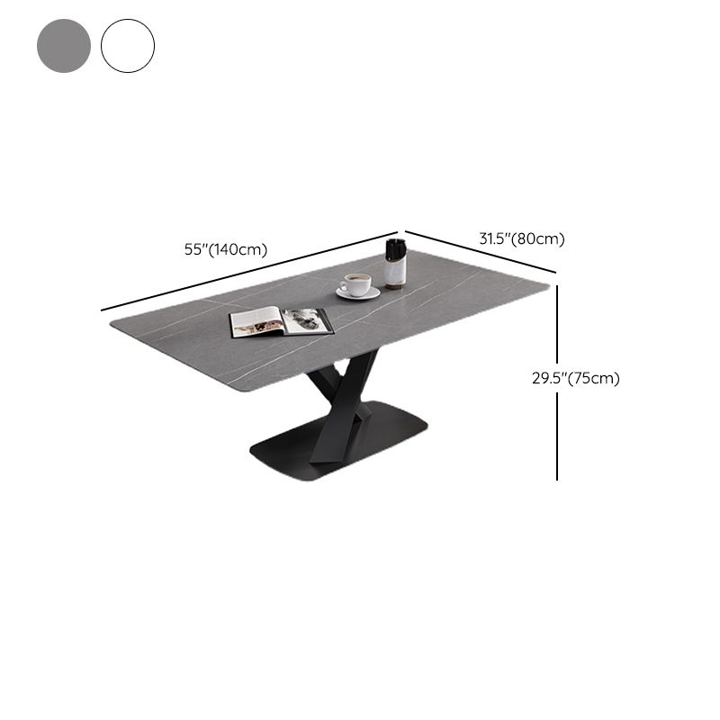 Modern Style 1/4/5/6/7 Pieces Dining Chairs Set Rectangle Stone Furniture for Home