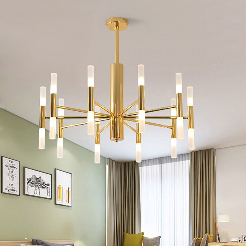 27 "/39" Lampadello di vetro bianco largo vetro Post moderno lampada a LED a LED in oro