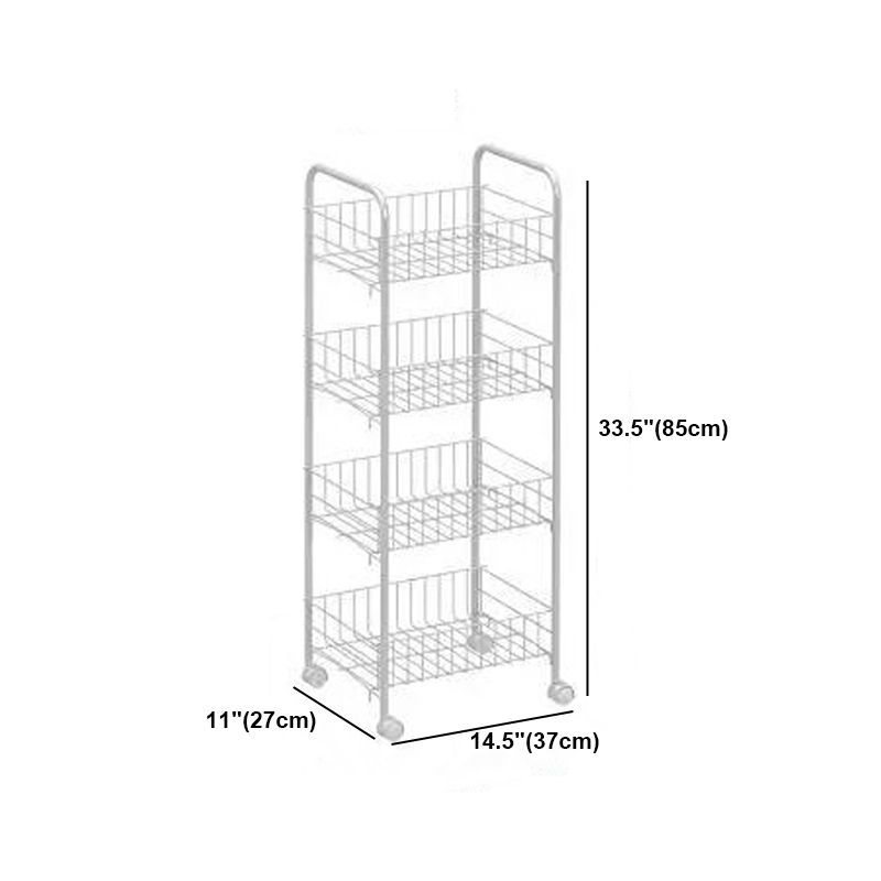 Buchhandelshandschel des zeitgenössischen Stils mit Casters White Book Regal für Lernraum