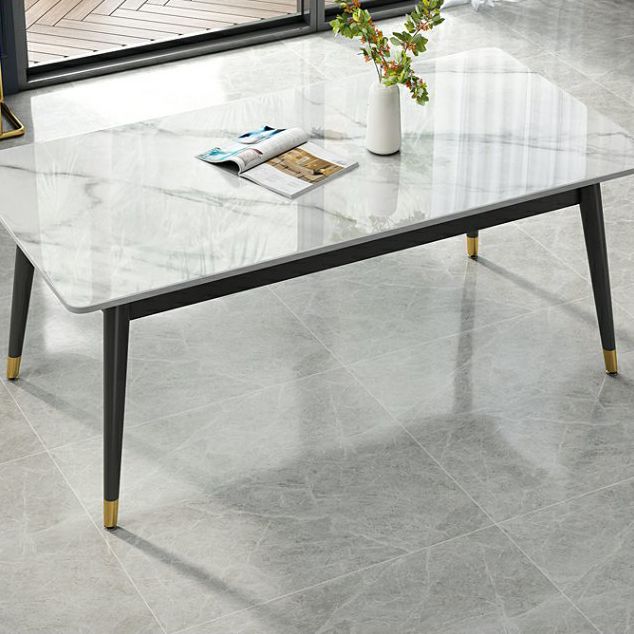 Simplicity Style Rectangle Home Furniture Stone Dining Table with 4-foot
