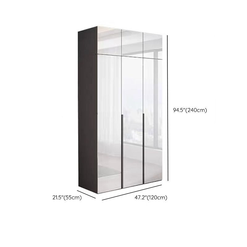 Bedroom Wooden Wardrobe Cabinet Modern Armoire with Soft Close Doors