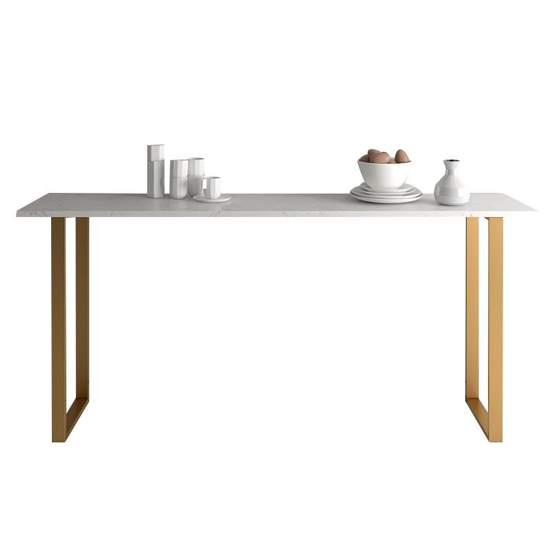 Faux Marble Table and Stool Set 1/2/3/4/5 Pieces Pub Dining Set