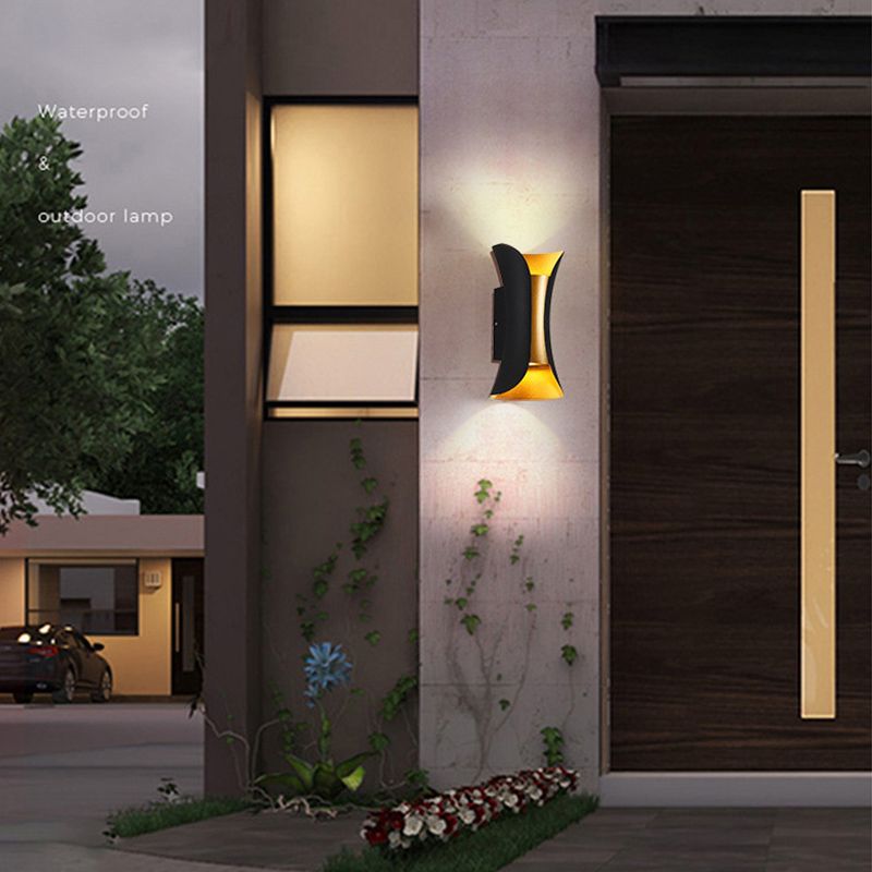 Curl 2 Lights Flush Wandleuchter Aluminium Moderner Wandbeleuchtung mit Wandleuchten