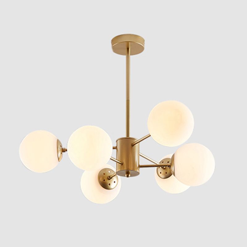 Globe Chandelier Lighting Multi-Head Hanging Light Fixtures for Living Room