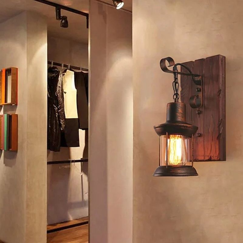Industrial Style Vanity Light Cylinder Shape Vanity Lamp for Shower Room