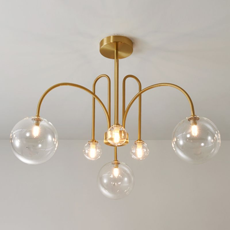 Modern Simple Style Pendant Chandelier Light Glass Hanging Ceiling Lights