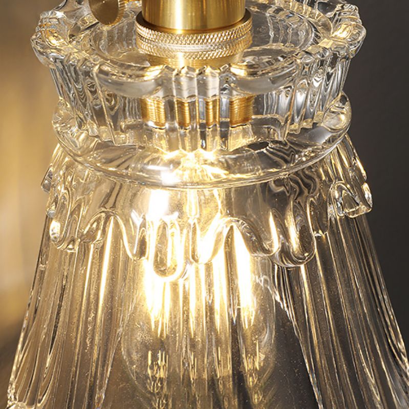 Creative Glass Shade Wall Light Fixture Modern Style Wall Sconce Light for Living Room