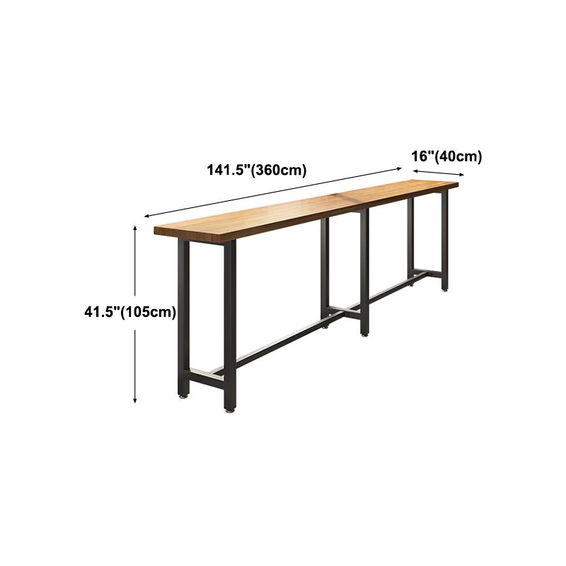TRESTLE CAFE y Table de mostrador de la sala de custodia Mesa de bar de bistro moderna en natural