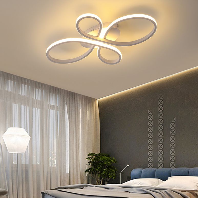 Lumière montée sur le ruban à lampe à chasse à lame à floraison simpliste LED semi-fluste plafond plafond Light