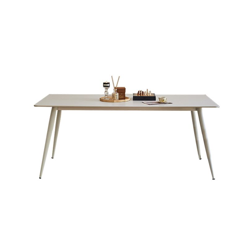 Industrial 4 Legs Dining Room Sintered Stone Dining Table for Kitchen